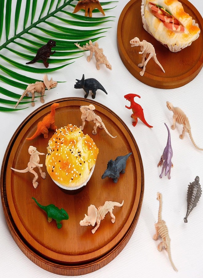VICROIC 24 PCS Dinosaur Fossil Skeletons, Assorted Dinosaur Skeleton Figures Science Dino Sand Dig Party Favor Decorations - Image 5
